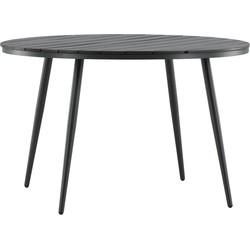 Nohr Ronde Tuintafel 'Erikka' 120cm, kleur Zwart