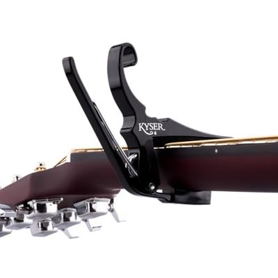 Kyser Quick-Change Acoustic Black capo voor westerngitaar