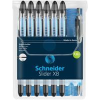 Schneider Schreibgeräte Kugelschreiber Slider Basic XB Rave 6er Etui + Slider Rave XB schwarz 151276 Balpen 6 stuk(s) - thumbnail