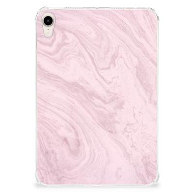Apple iPad mini 6 (2021) Tablet Back Cover Marble Pink - Origineel Cadeau Vriendin Apple iPad mini 6 (2021) Tablet Back Cover Marble Pink - Origineel Cadeau Vriendin