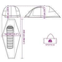 Koepeltent 1-persoons waterdicht blauw - thumbnail