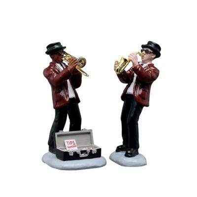 Jazz Duo 12x4x18 cm 2st Kerstdorp LEMAX - Lemax