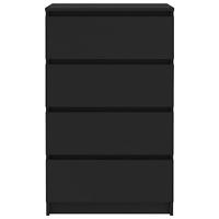 Dressoir 60x35x98,5 cm spaanplaat zwart - thumbnail