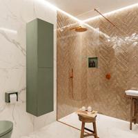 Mondiaz Beam kolomkast met 2 deuren army 160x35cm - thumbnail