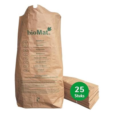 Biomat Gft afval compostzakken papier- 120 liter 25st.