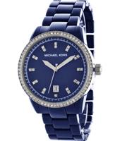 Horlogeband Michael Kors MK5371 Kunststof/Plastic Blauw 18mm - thumbnail