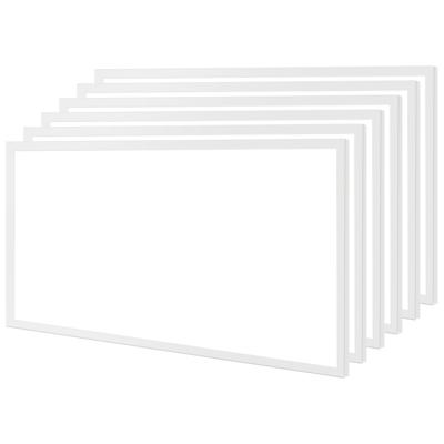 LED Paneel 30x60 6 Pack - Velvalux Lumis - LED Paneel Systeemplafond - Helder/Koud Wit 6000K - 24W - Inbouw - Rechthoek - Wit - Flikkervrij