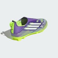 adidas F50 League Veterloze Gras / Kunstgras Voetbalschoenen (MG) Kids Paars Wit Neongeel - thumbnail