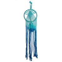 Macramé Cirkel en Boom Blauw - 70 cm - thumbnail