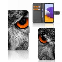 Samsung Galaxy A22 4G | M22 | Telefoonhoesje | Met pasjeshouder | Uil - thumbnail