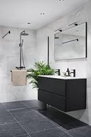 Saqu Letto spiegelverlichting LED inclusief trafo 30cm Zwart - thumbnail