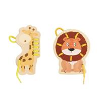 Classic World world rijgpuzzel wilde dieren, 10dlg. - thumbnail