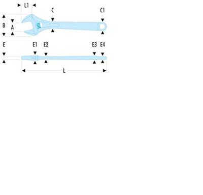 Facom verchroomde moersleutel- rol 18 - 113A.18C