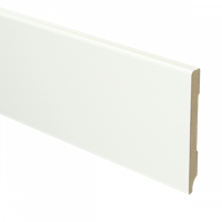 MDF Moderne plint 90x9 voorgelakt RAL9016 - lengte 240cm - thumbnail