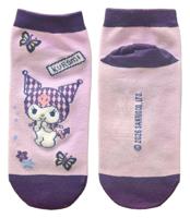 Sanrio Socks Kuromi Japanese Short 36-40 - thumbnail