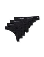 4-Pack Dames string - Klassiek - Multipack katoenen dames strings zwart - thumbnail