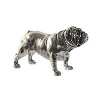 Decoratieve figuren Home ESPRIT Zilverkleurig Hond Loft 28,5 x 11 x 16 cm - thumbnail