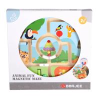 Dorjee Houten Labyrinth Spel Dieren 22x22 cm - thumbnail