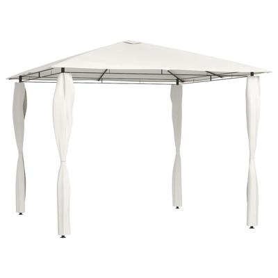 Prieel met paalhoezen 160 g/m 3x3x2,6 m crmekleurig Prieel met paalhoezen 160 g/m 3x3x2,6 m crmekleurig