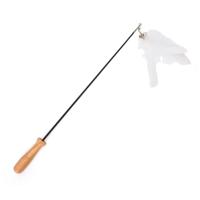 Nobleza Kattenhengel - Uitschuifbaar - Witte veren - thumbnail