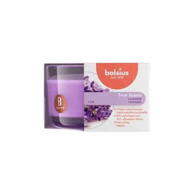 Bolsius True Scents Geurkaars in Glas Lavendel 5 cm Paars 6 Stuks Bolsius True Scents Geurkaars in Glas Lavendel 5 cm Paars 6 Stuks