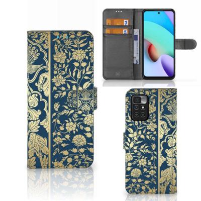Xiaomi Redmi 10 Hoesje Beige Flowers Xiaomi Redmi 10 Hoesje Beige Flowers