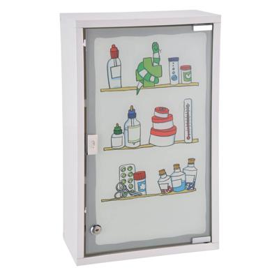 HI medicijnkast 30x15x50 cm roestvrij staal