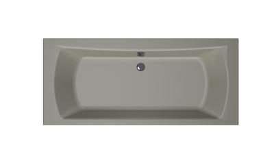 Xenz Robijn Duobad - 180x80x48 - afvoer Midden - acryl - cement 6987-06