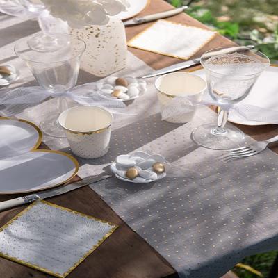 Santex Wit Gouden Tafelloper