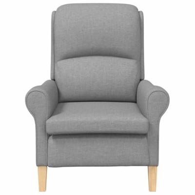 Fauteuil Lichtgrijs 76 x 94 x 102 cm Stof