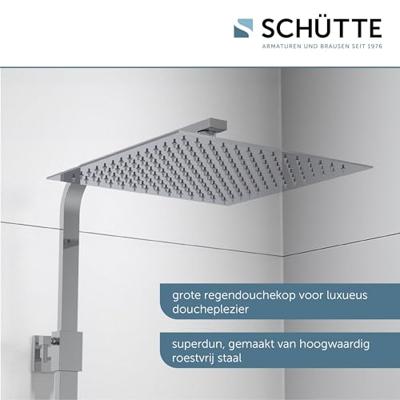 Schutte SUMBA hoofddouche set met thermostatische mengkraan | chroom
 - 60049 60049 - thumbnail