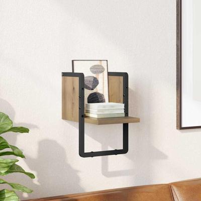 Wandplank Ambachtelijk eiken 20 x 25 x 30 cm Bewerkt hout