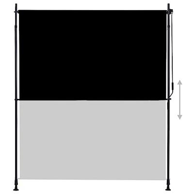 VidaXL Rolgordijn voor buiten 200x270 cm antraciet VidaXL Rolgordijn voor buiten 200x270 cm antraciet