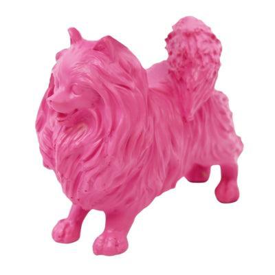 Housevitamin beeld pomeranian dog roze 10,5 cm | 8 stuks