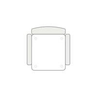 Rebellenclub Viole Eetkamerstoel - Set van 2 - thumbnail