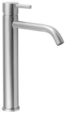 Wastafelmengkraan Sapho Minimal 1-hendel Gebogen Hoog 33.8 cm RVS - thumbnail