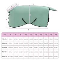 VidaXL Paardendeken volledig donkergroen 75 cm polar fleece - thumbnail