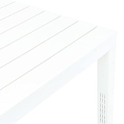 VidaXL Tuintafel 78x78x72 cm kunststof wit VidaXL Tuintafel 78x78x72 cm kunststof wit