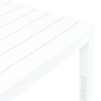 VidaXL Tuintafel 78x78x72 cm kunststof wit - thumbnail