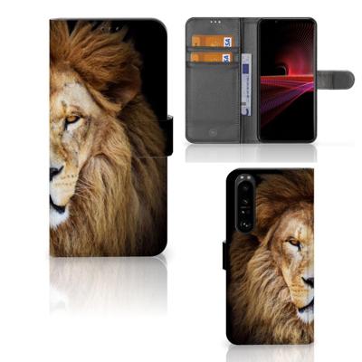 Sony Xperia 1 III | Telefoonhoesje | Met pasjeshouder | Leeuw