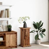 VidaXL Sokkel met opbergruimte 31x30x60 cm bewerkt hout oud houtkleur - thumbnail
