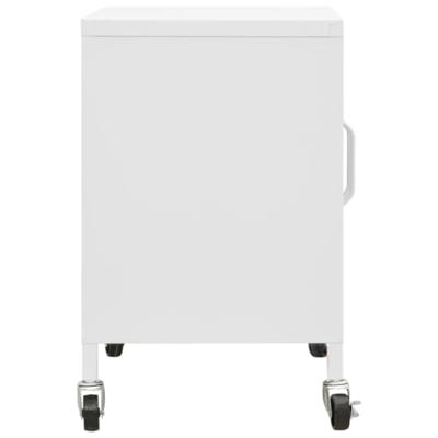 Opbergkast 60x35x56 cm staal wit