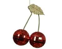 Decoris Kersthanger foam kersen Kerstrood 15cm - thumbnail