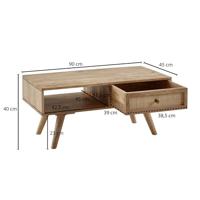 Sky Style Caleb Salontafel met Lade - thumbnail