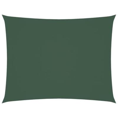 VidaXL Zonnescherm rechthoekig 2,5x4 m oxford stof donkergroen