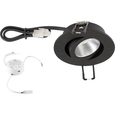 EVN PC20D60902 EVN Lichttechnik LED-inbouwlamp LED LED vast ingebouwd 6 W Zwart