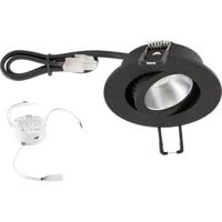 EVN PC20D60902 EVN Lichttechnik LED-inbouwlamp LED LED vast ingebouwd 6 W Zwart - thumbnail
