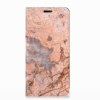 Nokia 7.1 (2018) Standcase Marmer Oranje - thumbnail