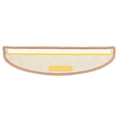 Trapmatten 15 st 56x17x3 cm lichtbruin halfrond