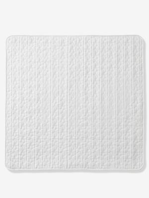 PETIT MOUTON sherpa deken / gewatteerde vloermat Oeko-Tex®. ecru